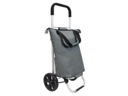 Boodschappentrolley - 60 l - Grote wielen - Afneembare tas