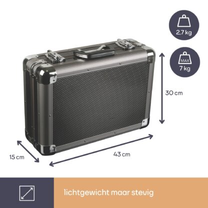 Gereedschapskoffer Aluminium (43 × 30 × 15 cm) - Afbeelding 7